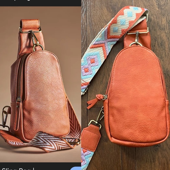 Anthropologie Handbags - Anthropologie Urban Originals Leather Backpack Sling Belt Bag Purse.